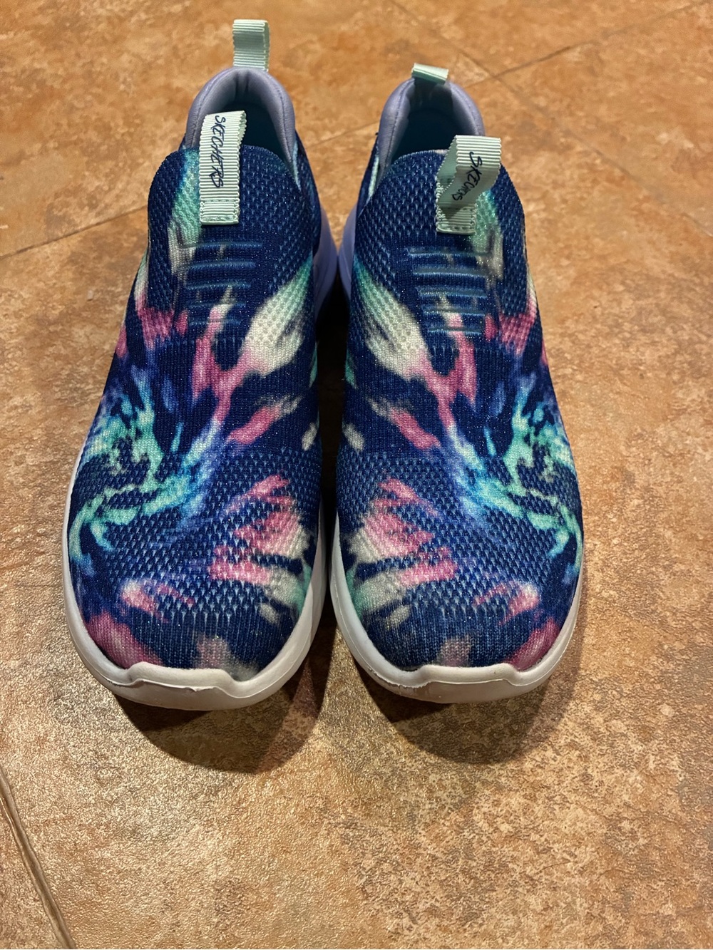 Skechers Slip-On Athletic Sneakers with Tie-Dye Knit